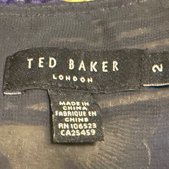 Ted Baker London Silk Dress Size 2 - Picture 5 of 6